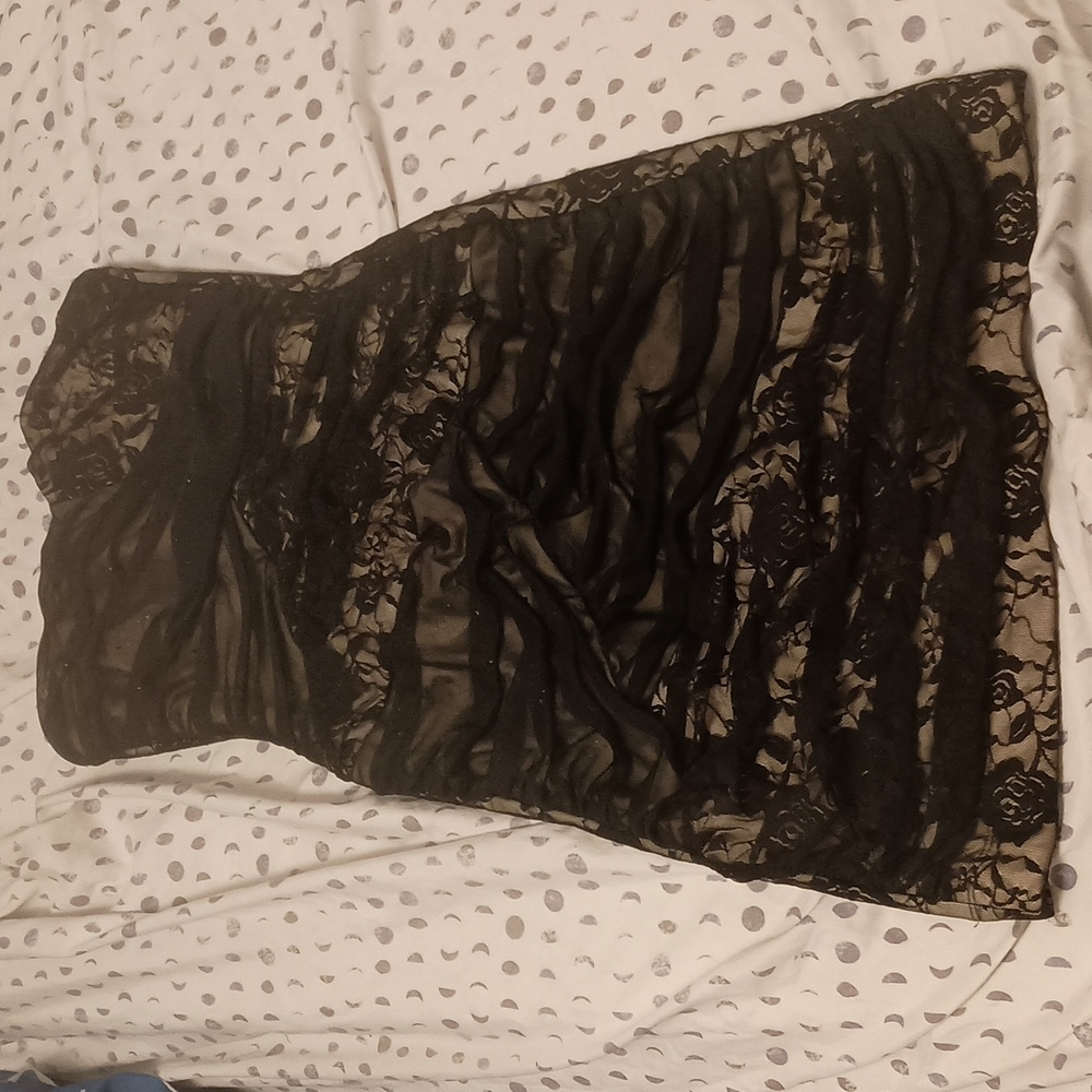 Strapless S size 8 lace dress